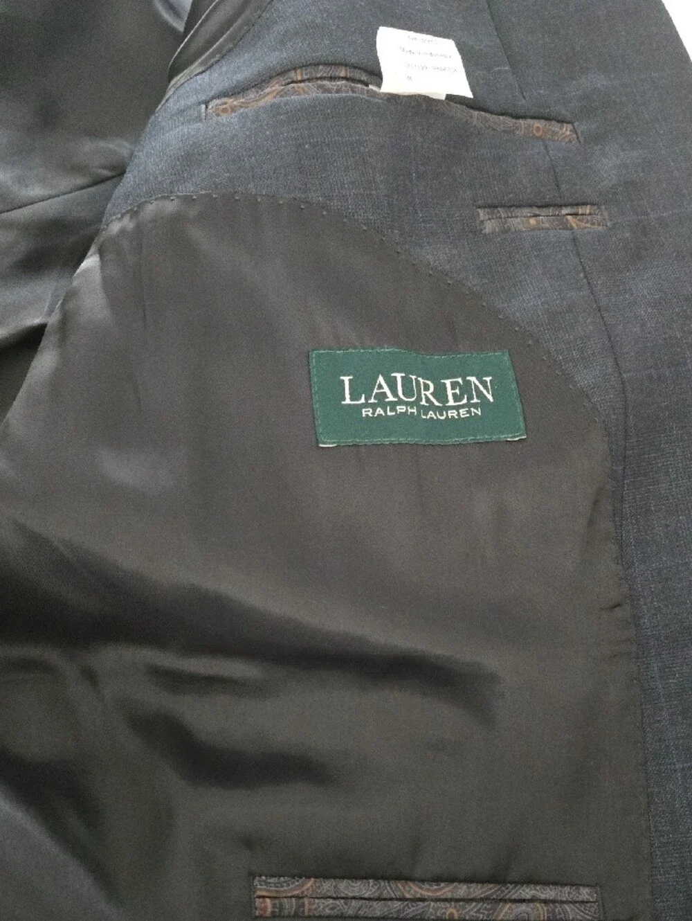 Lauren Ralph Lauren Black Windowpane Blazer
